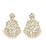  Intricately Designed Traditional Meenakari Chandbali Earrings Glided With Kundans & Pearls 