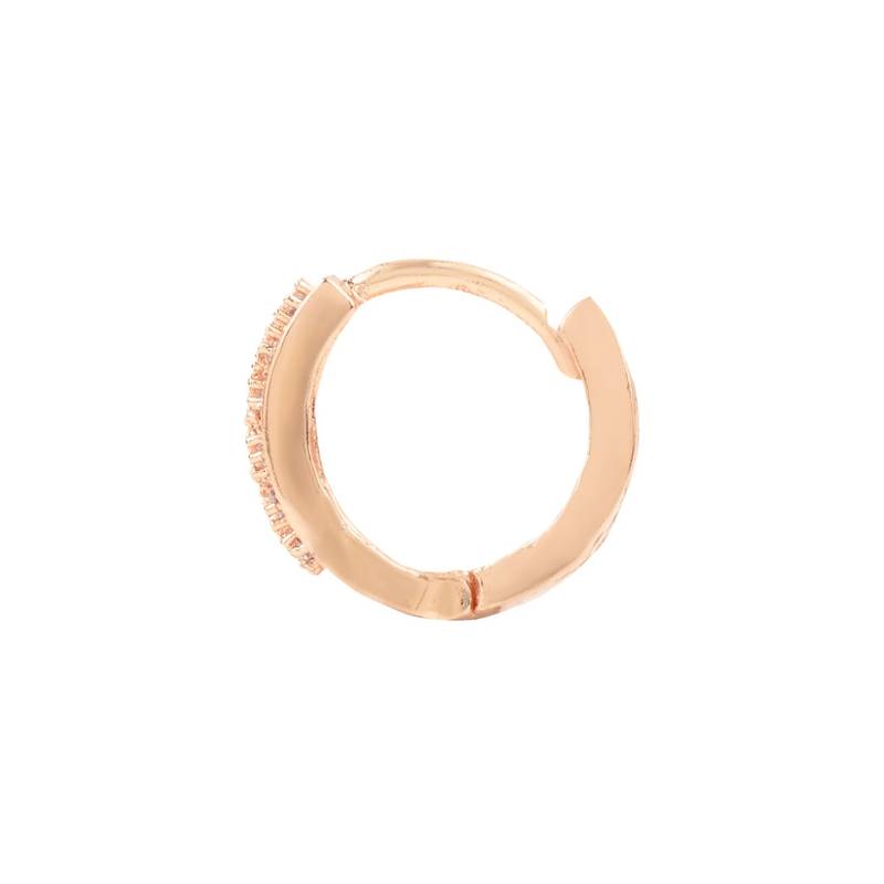 Valentine's Special Rose Gold-Plated AD Stone Contemporary Studs Earrings for women 