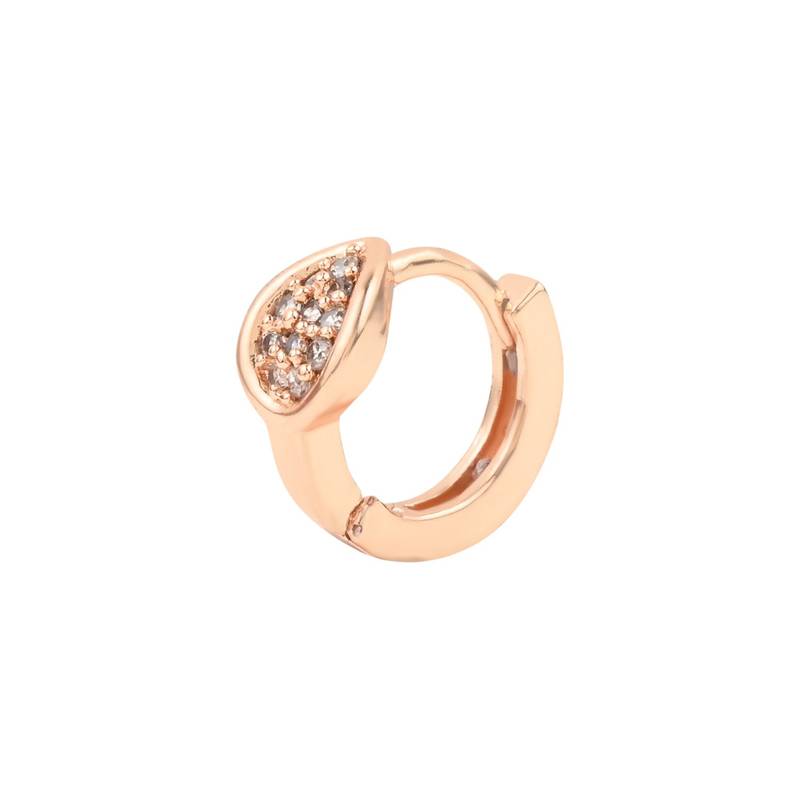 Valentine's Special Rose Gold-Plated AD Stone Contemporary Studs Earrings for women 