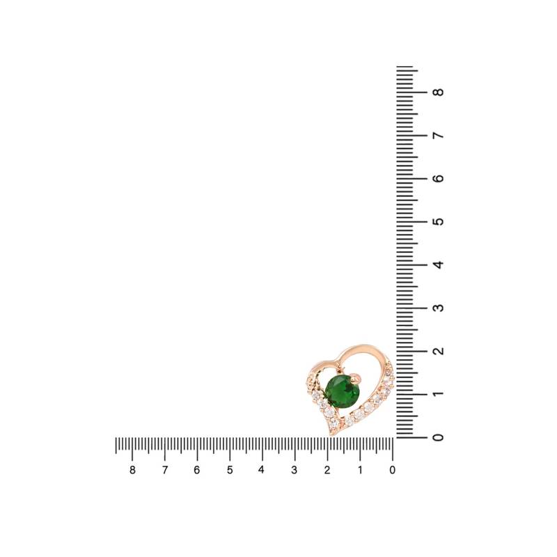 Valentine's Special Rose Gold-Plated Heart Shaped Studs for Women 