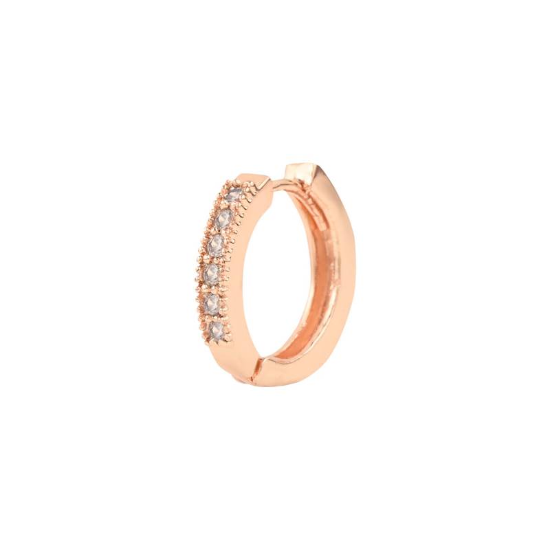 Valentine's Special Rose Gold-Plated Contemporary AD Studs Earrings for Women (E2978)
