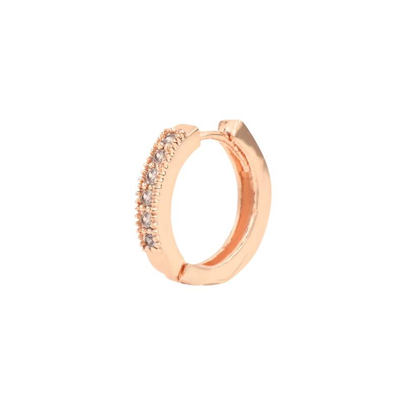 Valentine's Special Rose Gold-Plated Contemporary AD Studs Earrings for Women (E2978)