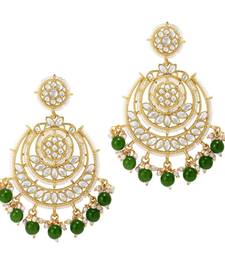  Intricately Designed Traditional Beaded Chandbali Earrings Glided With Kundans & Pearls 