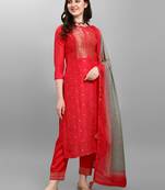 Pink plain viscose ethnic-kurtis