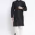 Black plain art dupion silk kurta-pajama