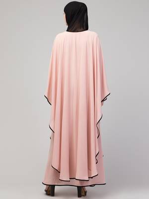 MRC Women's latest  layered designer abaya kaftan piping work  2