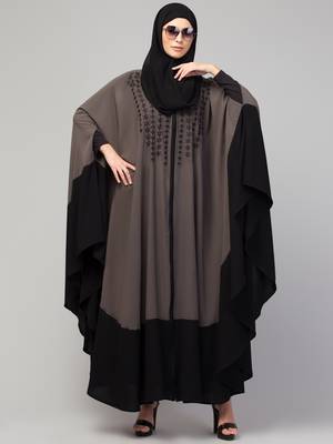 MRC Women Designer Irani style abaya Kaftan with embroidery work 1