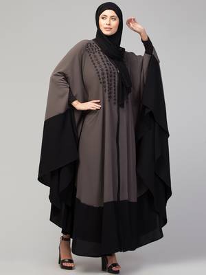 MRC Women Designer Irani style abaya Kaftan with embroidery work 4