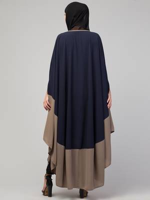 MRC Women double color latest design Embroidered abaya kaftan 2