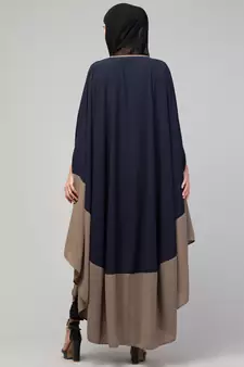 MRC Women double color latest design Embroidered abaya kaftan