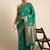 Green woven banarasi silk saree with blouse