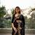 Black woven art silk saree with blouse