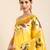 Yellow woven paithani silk saree with blouse