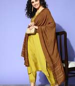 Green Zari Sequence Embroidered Viscose Straight Kurta Pant with Dupatta