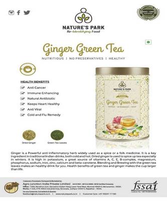 Ginger Turmeric Green Tea Can (500 g) 2