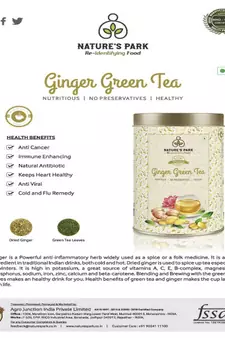 Ginger Turmeric Green Tea Can (500 g)