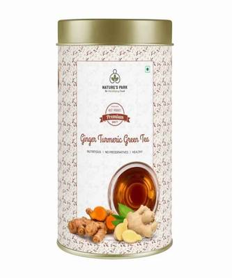 Ginger Turmeric Green Tea Can (100 g) 1