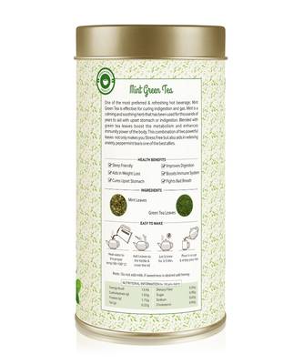 Mint Green Tea Can (100 g) 3