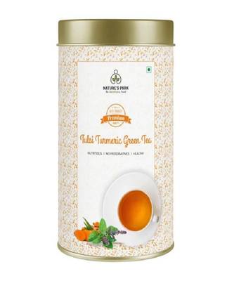 Tulsi Turmeric Green Tea Can (100 g) 1