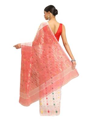 Handloom Jamdani on silk cotton 2