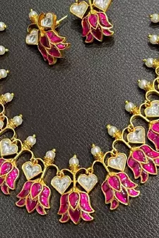 Multicolor ruby  necklaces