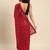 Red embroidered georgette saree with blouse