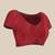 Red embroidered georgette saree with blouse