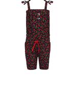 Red plain cotton kids-tops