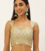 Blouse:- Lemon Yellow-Toned Colour Ready To Wear Pure Art Silk Stitched Blouse