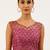 Blouse:- Rose Gold-Toned with Colour Ready to Wear Net Stitched Blouse