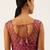 Blouse:- Rose Gold-Toned with Colour Ready to Wear Net Stitched Blouse