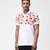 Red Polka Dot Printed Mens Polo T-Shirt