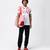 Red Polka Dot Printed Mens Polo T-Shirt