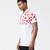 Red Polka Dot Printed Mens Polo T-Shirt