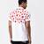 Red Polka Dot Printed Mens Polo T-Shirt
