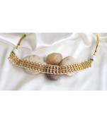 Gold Finish Kundan polki  Choker Necklace Set