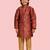 Red plain jaquard boys-sherwani