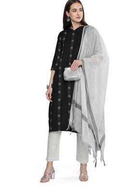 Kvsfab Women's South south Handloom Cotton Woven Dress Material Salwar Suit Fabric 4