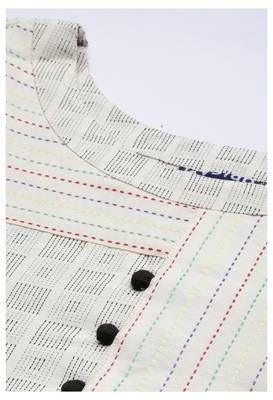 Off-white weaved cotton salwar 4