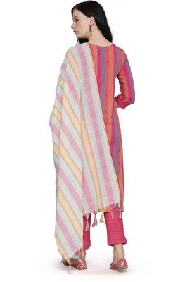 Multicolor weaved cotton salwar 2