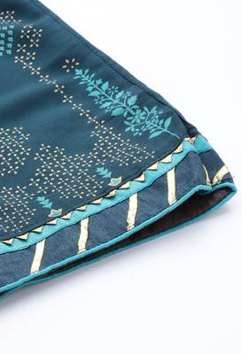 Blue printed rayon skirts 5