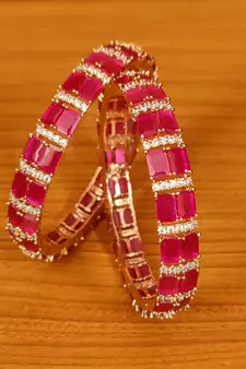 Red bangles-and-bracelets