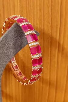 Red bangles-and-bracelets
