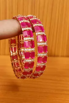 Red bangles-and-bracelets