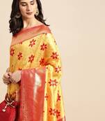 Banarasi silk saree with Woven design