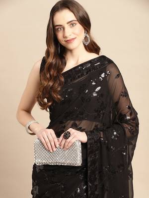 softy georgette print saree 1