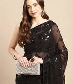 softy georgette print saree