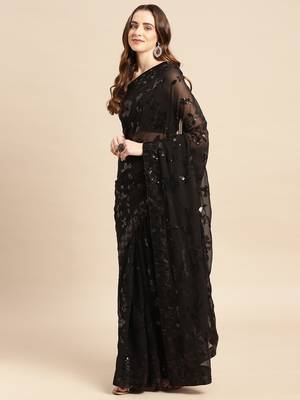 softy georgette print saree 2