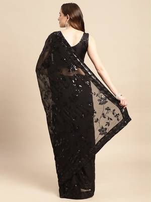 softy georgette print saree 3