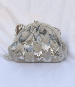 Hrutvy Clutch Silver